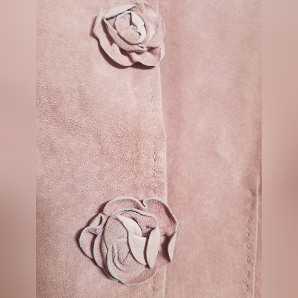 Dusty Rose Suede Jacket - Picture 4 of 10